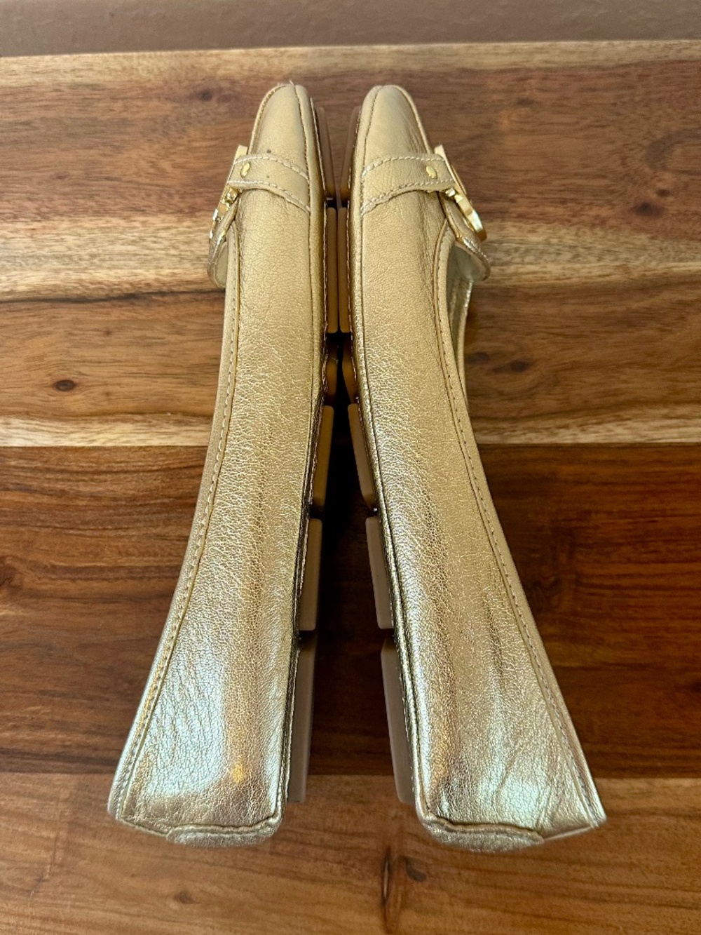 NEW Michael Kors Fulton Moc Pale Gołd Flats, Size 9M - Picture 9 of 11